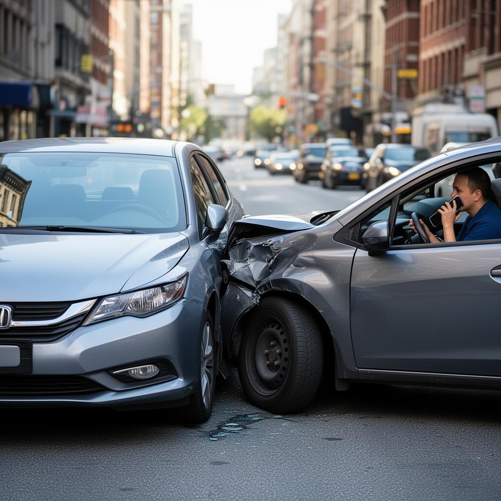 Asistencia tras un accidente leve de tránsito